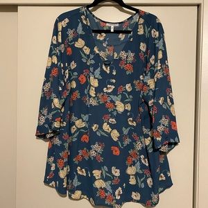 Maurice’s 3/4 Sleeve Floral Tunic